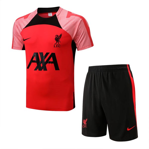 Camiseta Entrenamiento Liverpool Conjunto Completo 2022-2023 Rojo 3
